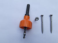 Kalený vrut terasotec - akcia 2,10 Kč bez DPH + špeciálne vrták sa záhlbníkom a dorazom priemer 4,7m na terasy- akcie 410 Kč bez DPH